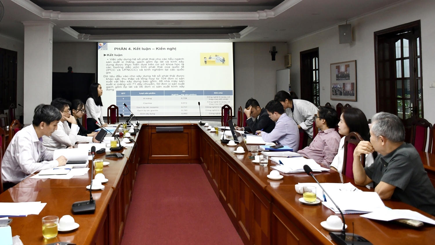 vibm-Hop-NTDT-DR05-23_2 VIBM: Acceptance Meeting for the Project “Development of Greenhouse Gas Emission Factors for Building Materials Sub-sectors (Cement, Ceramic Tiles, Construction Glass)”
