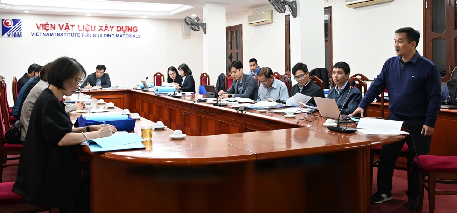 vibm-Hop-Nghiem-thu-DTRD14-23_1 VIBM: Họp nghiệm thu đề tài “Nghiên cứu công nghệ, tính toán thiết kế, chế tạo, lắp đặt và vận hành hệ thống thiết bị pilot đốt gián tiếp chất thải rắn sinh hoạt/chất thải rắn công nghiệp... chứa năng lượng, làm nhiên liệu thay thế trong nhà máy sản xuất xi măng”